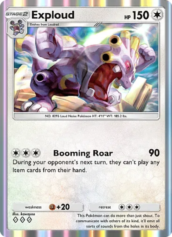 Exploud 192/331 — Mega Rising (English Pokémon TCG card)