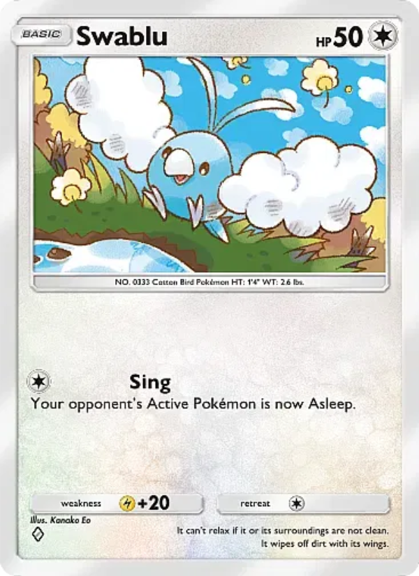 Swablu 196/331 — Mega Rising (English Pokémon TCG card)