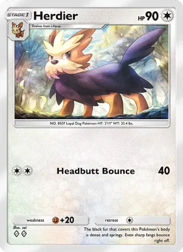 Herdier 202/331 — Mega Rising (English Pokémon TCG card)