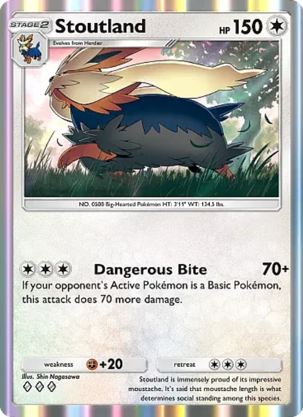 Stoutland 203/331 — Mega Rising (English Pokémon TCG card)
