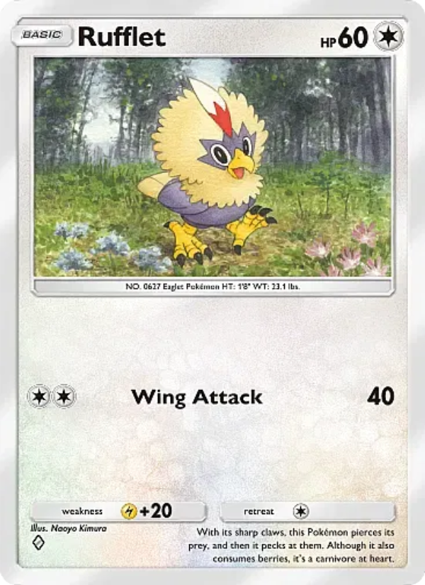 Rufflet 204/331 — Mega Rising (English Pokémon TCG card)