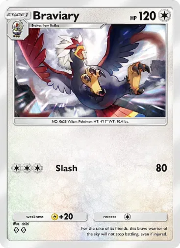 Braviary 205/331 — Mega Rising (English Pokémon TCG card)