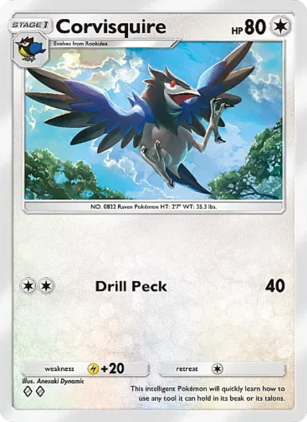 Corvisquire 210/331 — Mega Rising (English Pokémon TCG card)