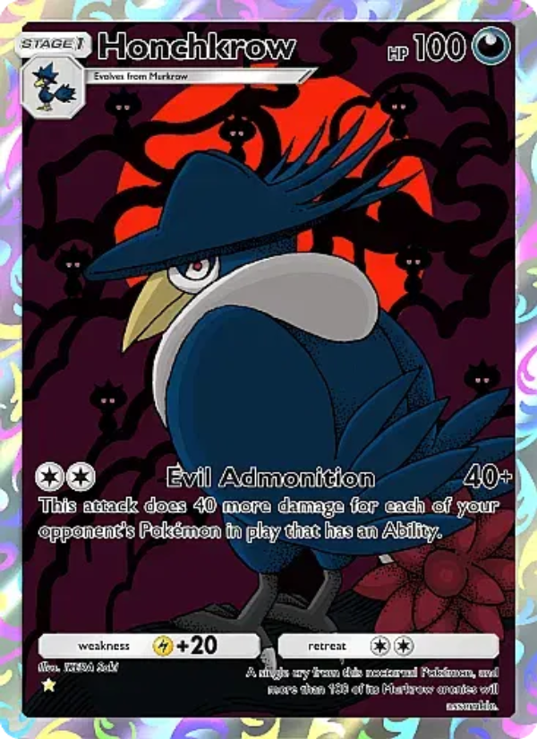 Honchkrow 244/331 — Mega Rising (English Pokémon TCG card)