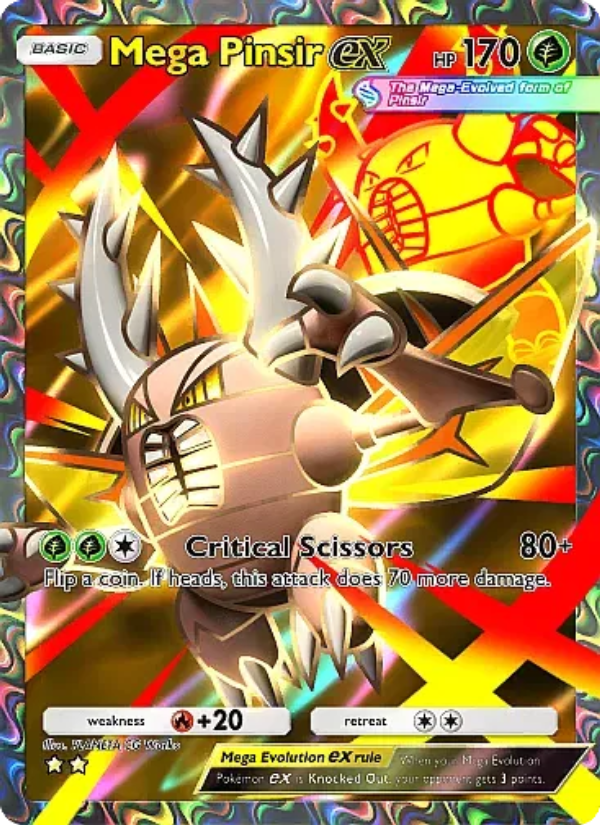 Mega Pinsir ex 251/331 — Mega Rising (English Pokémon TCG card)