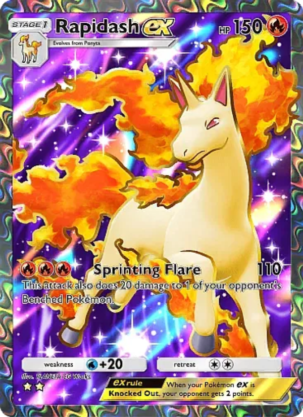 Rapidash ex 253/331 — Mega Rising (English Pokémon TCG card)