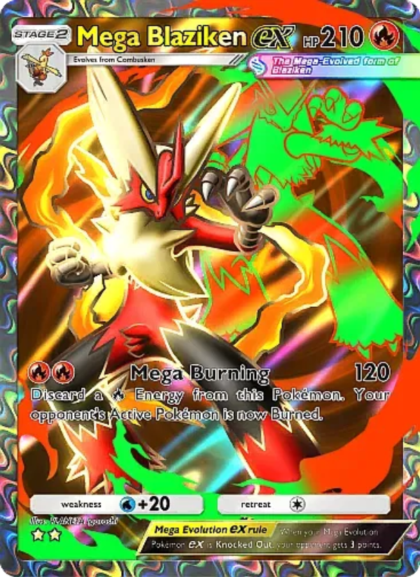 Mega Blaziken ex 254/331 — Mega Rising (English Pokémon TCG card)