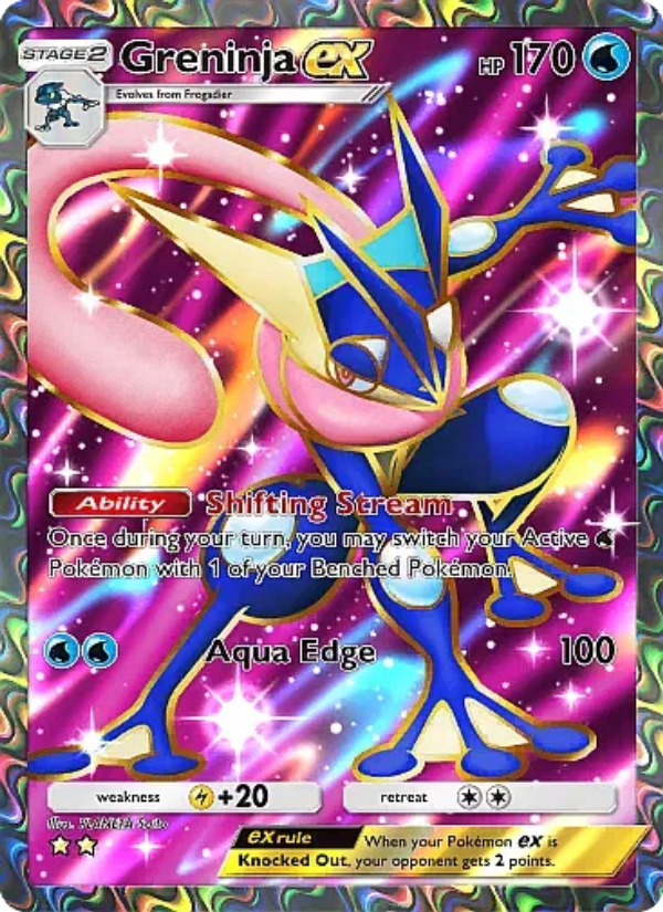 Greninja ex 256/331 — Mega Rising (English Pokémon TCG card)