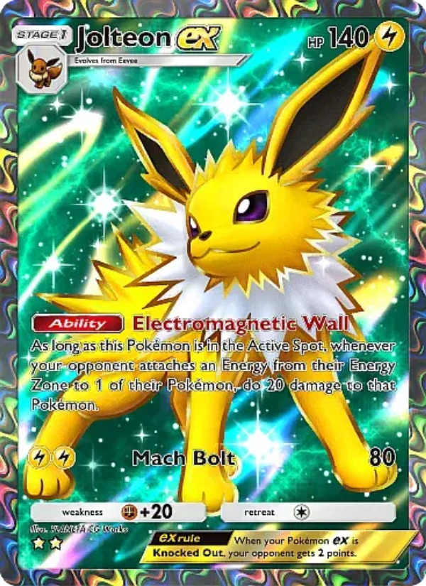 Jolteon ex 257/331 — Mega Rising (English Pokémon TCG card)