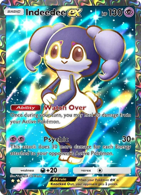 Indeedee ex 260/331 — Mega Rising (English Pokémon TCG card)