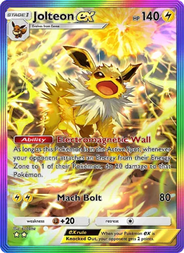 Jolteon ex 276/331 — Mega Rising (English Pokémon TCG card)