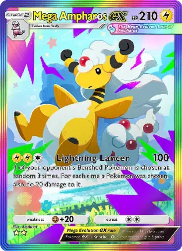 Mega Ampharos ex 277/331 — Mega Rising (English Pokémon TCG card)