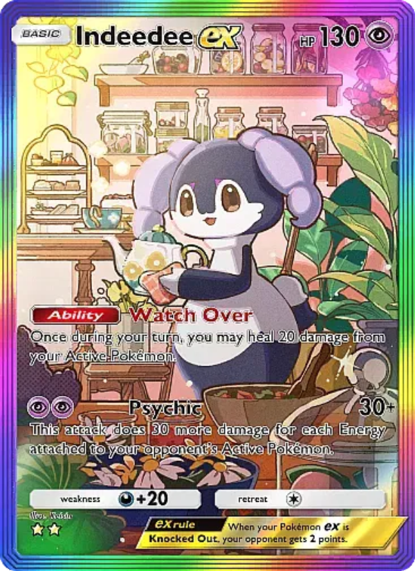 Indeedee ex 278/331 — Mega Rising (English Pokémon TCG card)