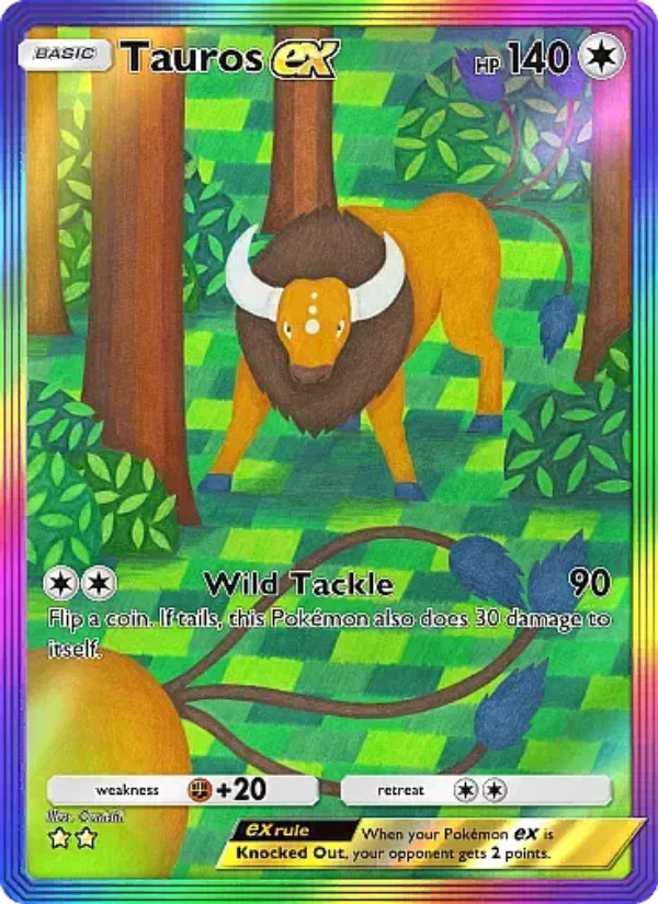 Tauros ex 283/331 — Mega Rising (English Pokémon TCG card)