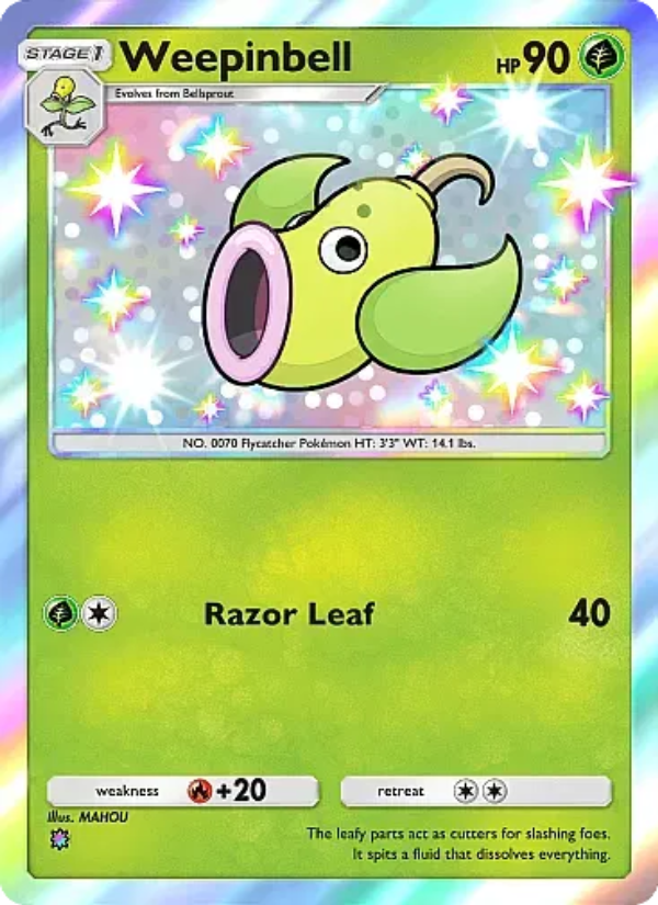 Weepinbell 288/331 — Mega Rising (English Pokémon TCG card)