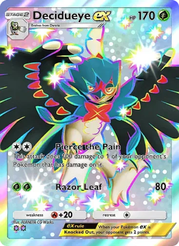 Decidueye ex 317/331 — Mega Rising (English Pokémon TCG card)