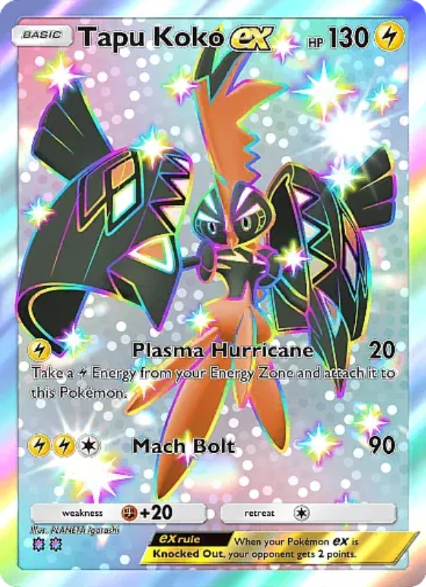Tapu Koko ex 322/331 — Mega Rising (English Pokémon TCG card)