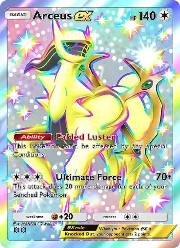 Arceus ex 328/331 — Mega Rising (English Pokémon TCG card)
