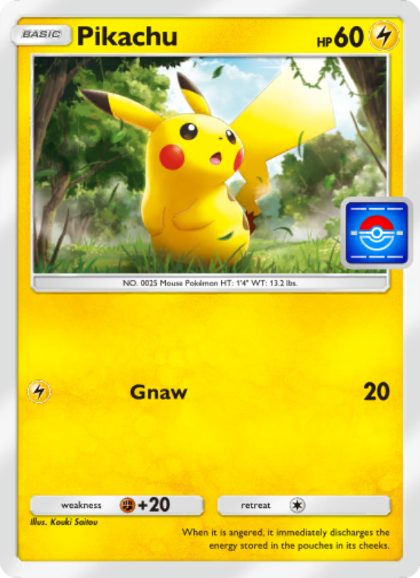 Pikachu 015/100 — Promos-A (English Pokémon TCG card)