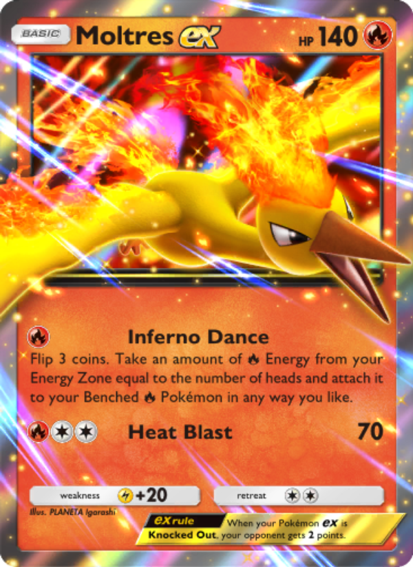 Moltres ex 025/100 — Promos-A (English Pokémon TCG card)