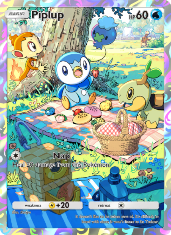 Piplup 034/100 — Promos-A (English Pokémon TCG card)