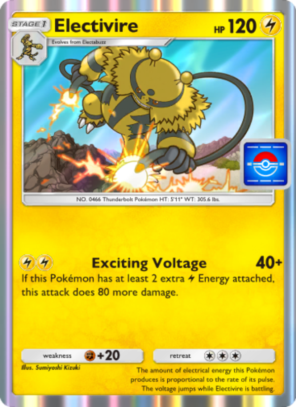 Electivire 036/100 — Promos-A (English Pokémon TCG card)