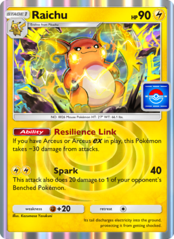 Raichu 044/100 — Promos-A (English Pokémon TCG card)