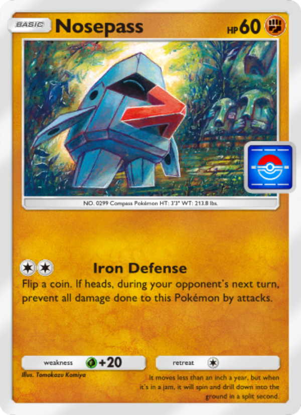 Nosepass 045/100 — Promos-A (English Pokémon TCG card)