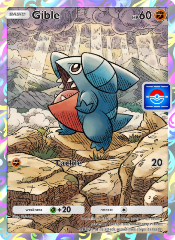 Gible 046/100 — Promos-A (English Pokémon TCG card)