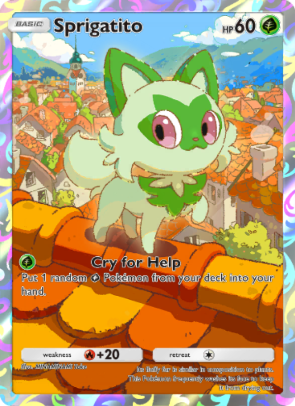 Sprigatito 052/100 — Promos-A (English Pokémon TCG card)