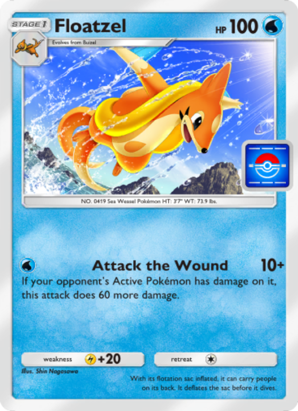 Floatzel 053/100 — Promos-A (English Pokémon TCG card)