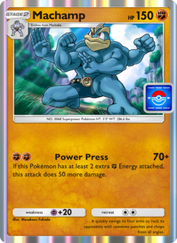 Machamp 055/100 — Promos-A (English Pokémon TCG card)