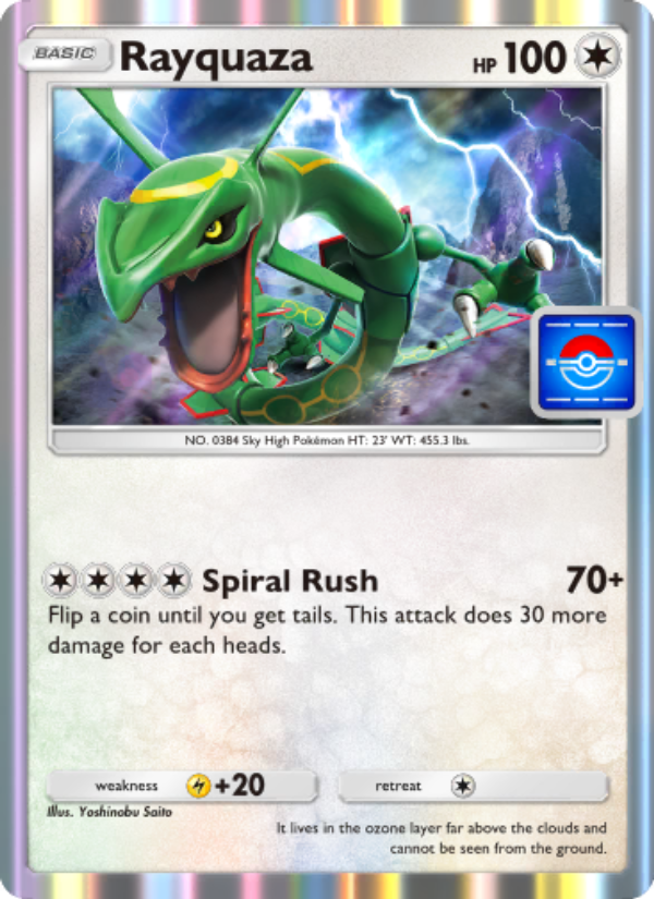 Rayquaza 063/100 — Promos-A (English Pokémon TCG card)