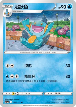 Marshtomp 030 — Nine Colors Gathering (Friend) (Chinese Pokémon TCG card)