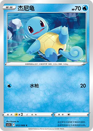 Squirtle 012 — Shadow of Glory (Chinese Pokémon TCG card)