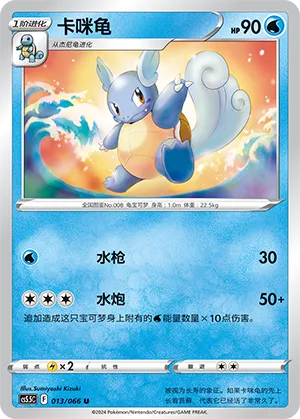 Wartortle 013 — Shadow of Glory (Chinese Pokémon TCG card)