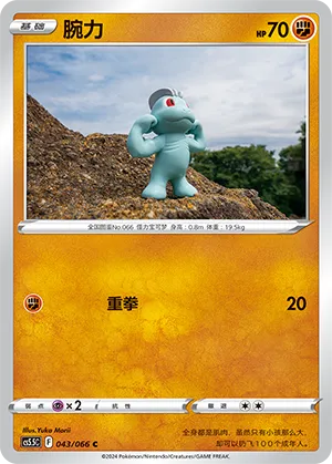 Machop 043 — Shadow of Glory (Chinese Pokémon TCG card)