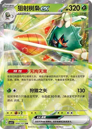 Decidueye ex 008 — Eternal Birth (Chinese Pokémon TCG card)