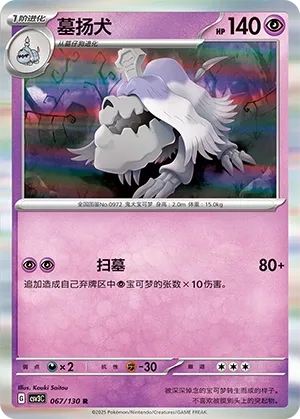 Houndstone 067 — Fearless Terastal (Chinese Pokémon TCG card)