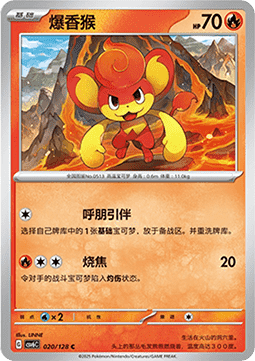 Pansear 020 — True Mystery (Chinese Pokémon TCG card)