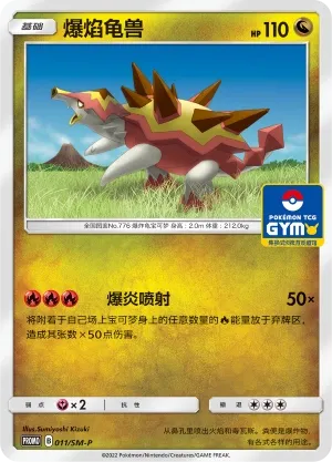 Turtonator 011/SM-P — Sun & Moon Promos (Chinese Pokémon TCG card)