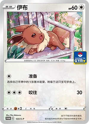 Eevee 123/S-P — Sword And Shield Promos (Chinese Pokémon TCG card)