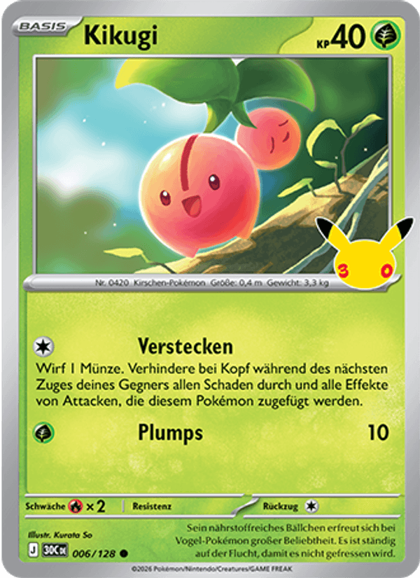 Kikugi 006 — 30 Jahre (German Pokémon TCG card)