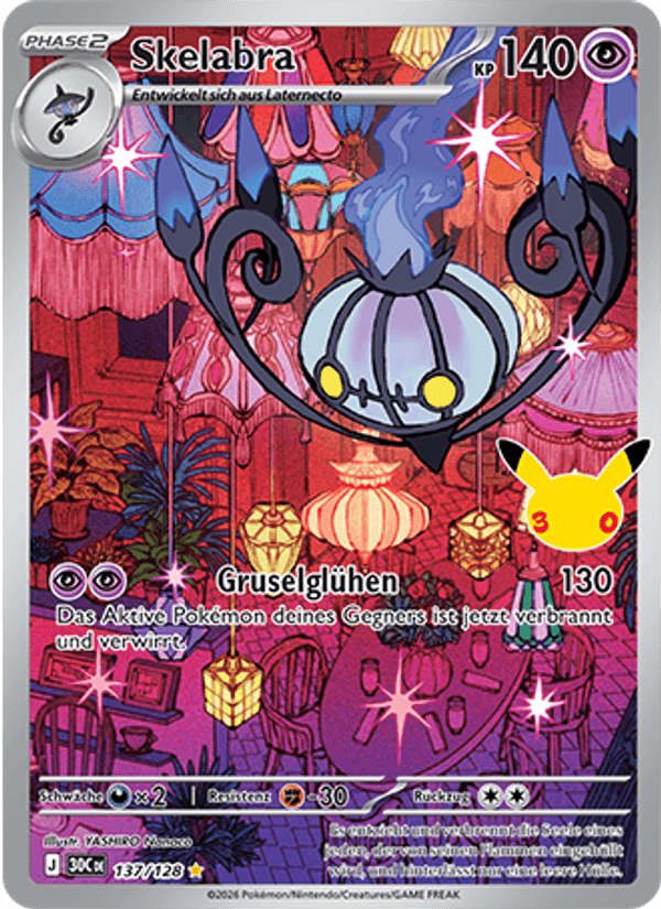 Skelabra 137 — 30 Jahre (German Pokémon TCG card)