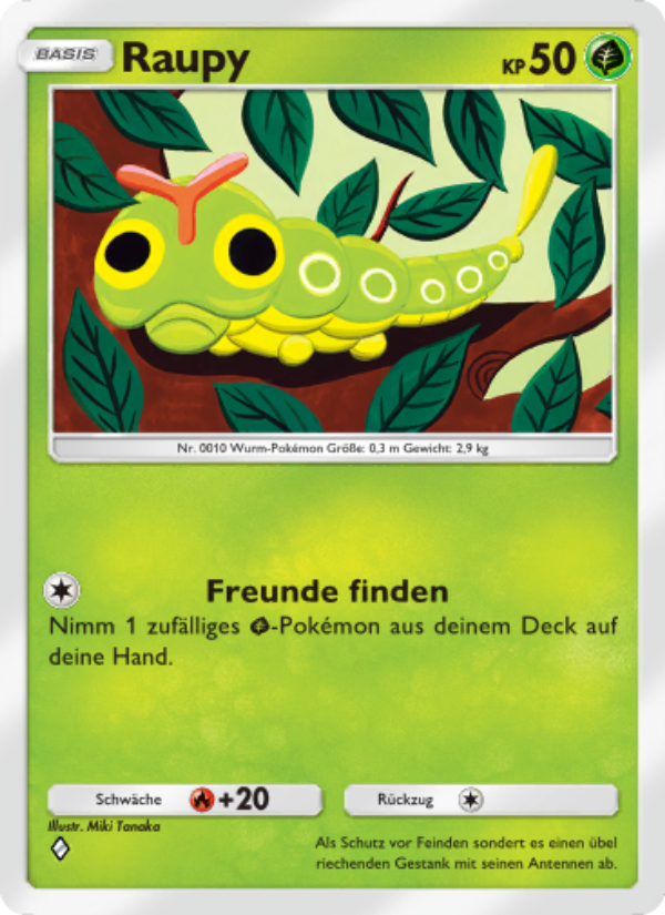 Raupy 005 — Genetic Apex (German Pokémon TCG card)