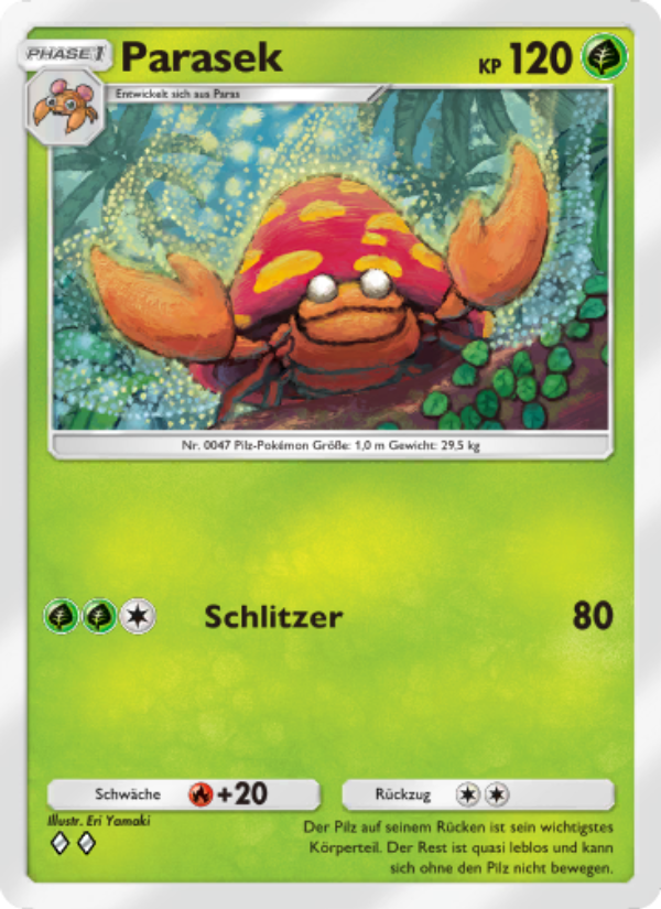 Parasek 015 — Genetic Apex (German Pokémon TCG card)