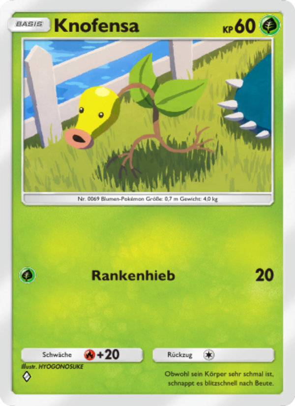 Knofensa 018 — Genetic Apex (German Pokémon TCG card)