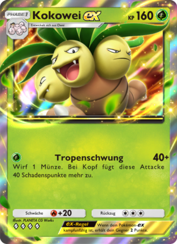 Kokowei-ex 023 — Genetic Apex (German Pokémon TCG card)