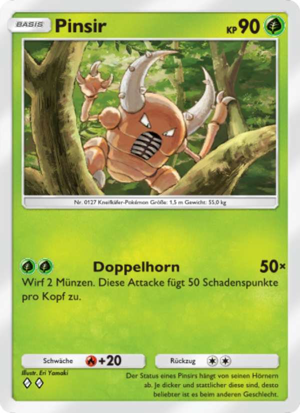 Pinsir 026 — Genetic Apex (German Pokémon TCG card)