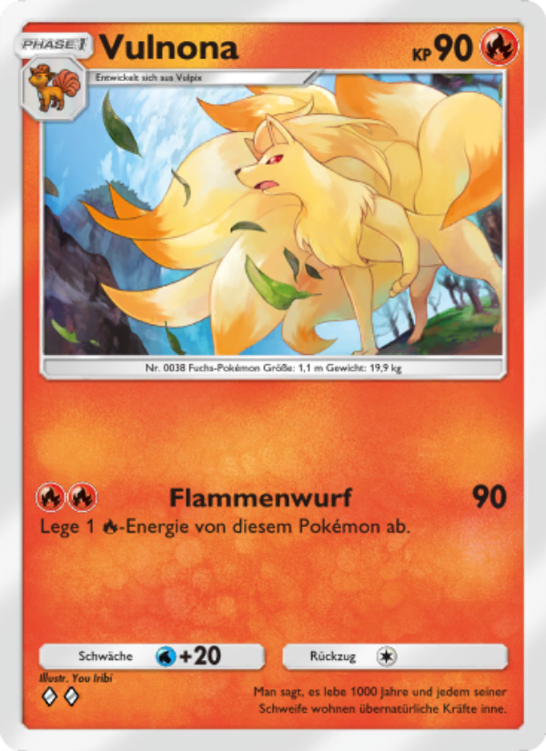 Vulnona 038 — Genetic Apex (German Pokémon TCG card)